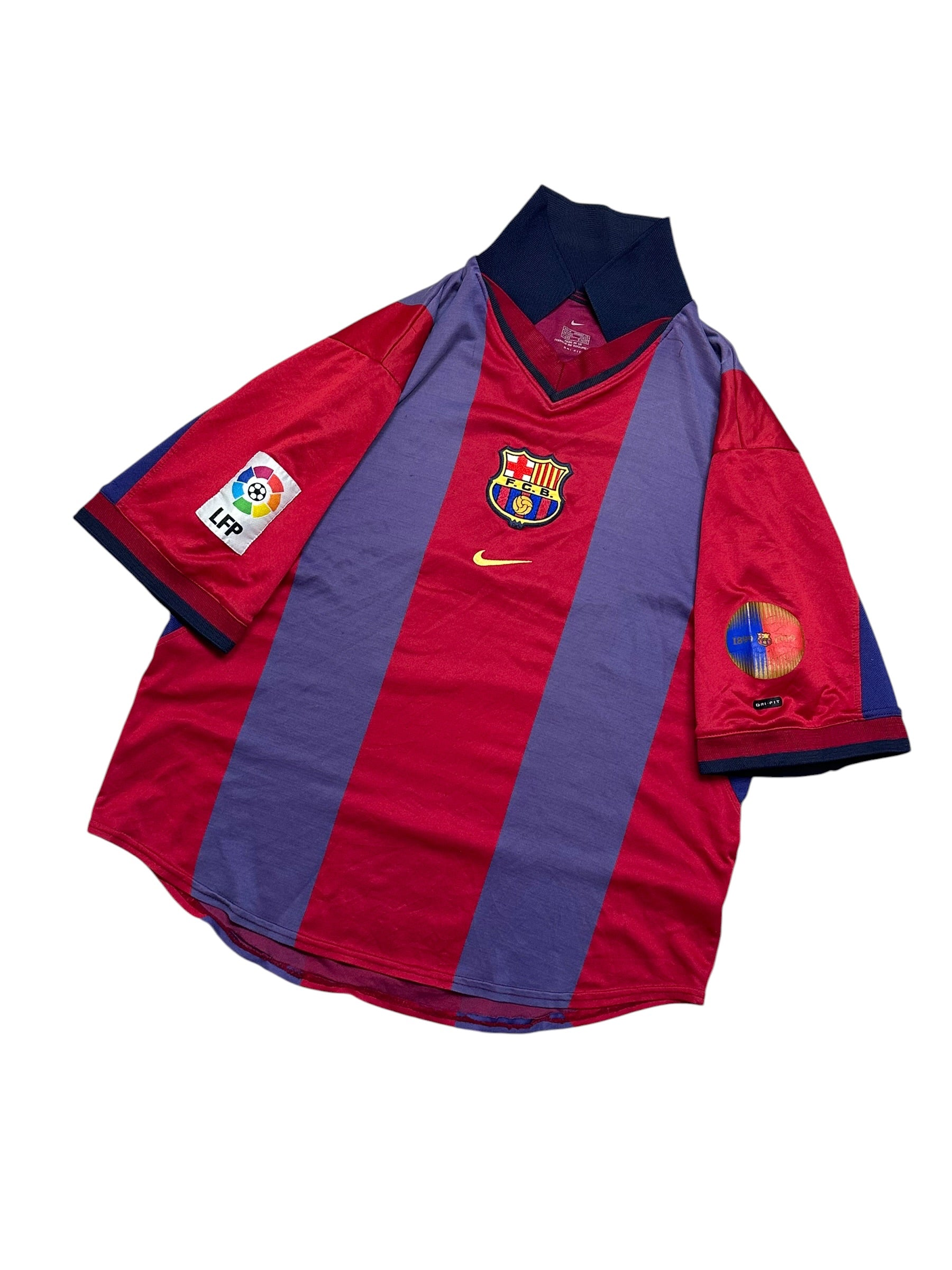 Nike FC Barcelona 1999/00 Centenary home Jersey (M)