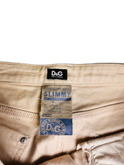 Bézs női D&G nadrág belső címke, Slimmy fazon, vintage designer streetwear