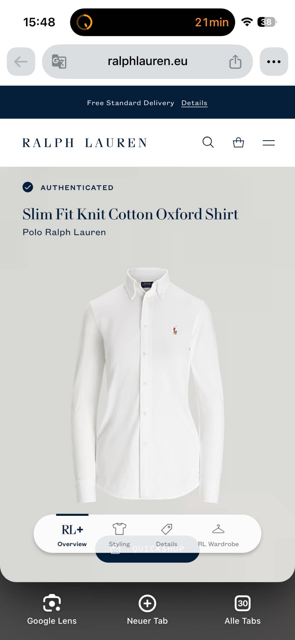 Polo Ralph Lauren Shirt (Women S)
