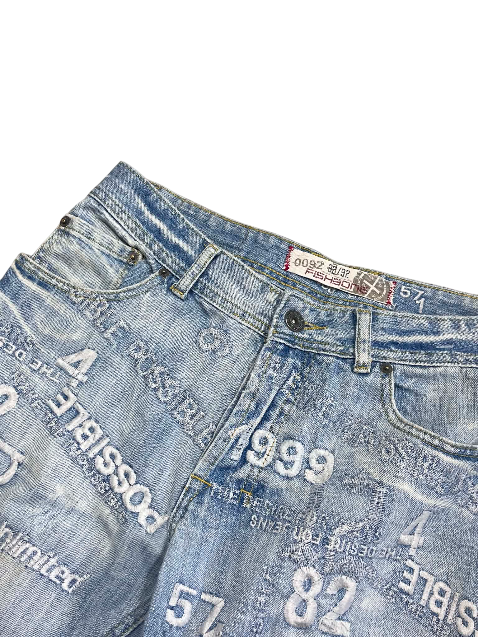 PRINT JEANS DENIM JEANS (M)