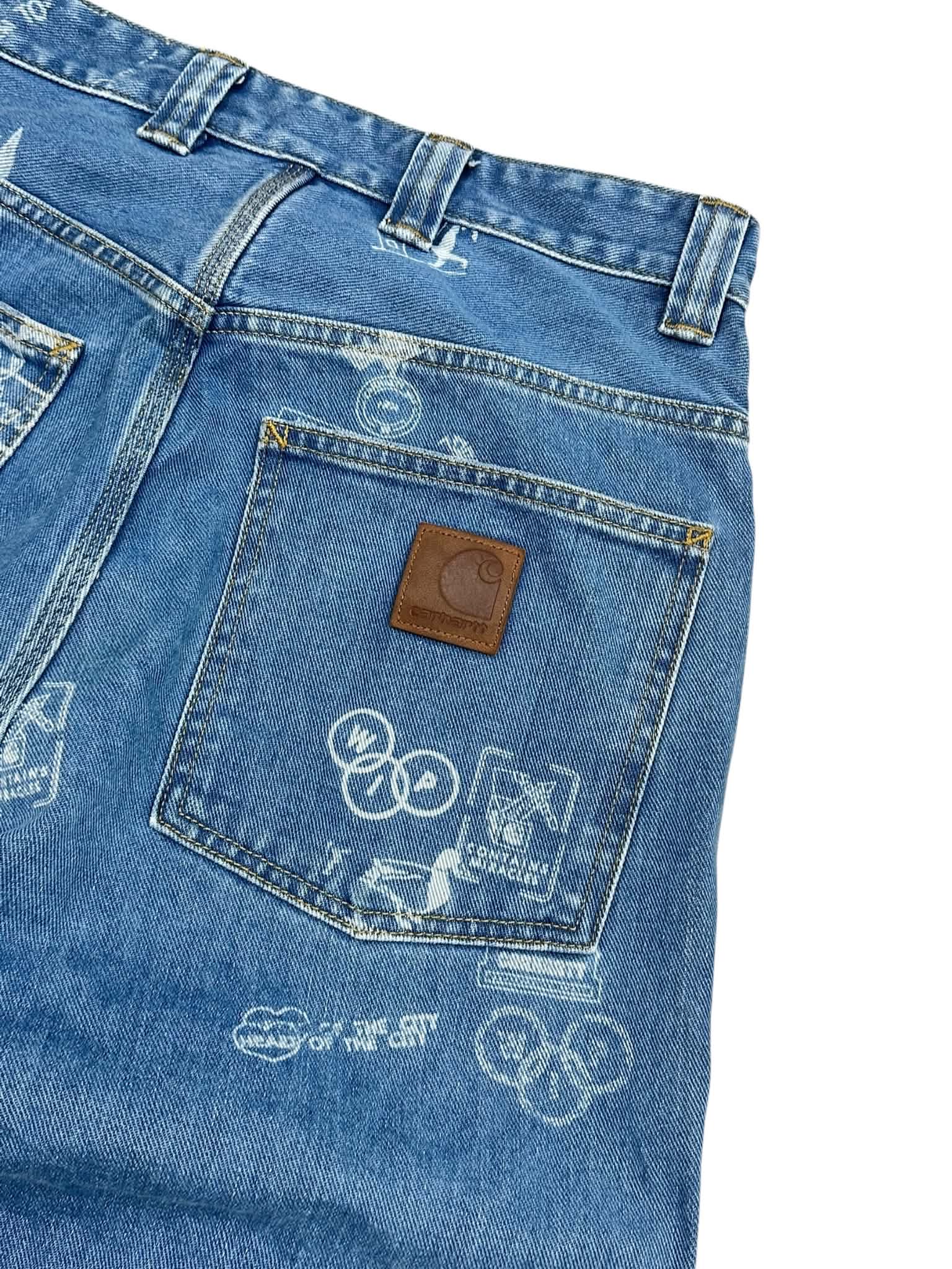 Carhartt Print Baggy Jeans (S)