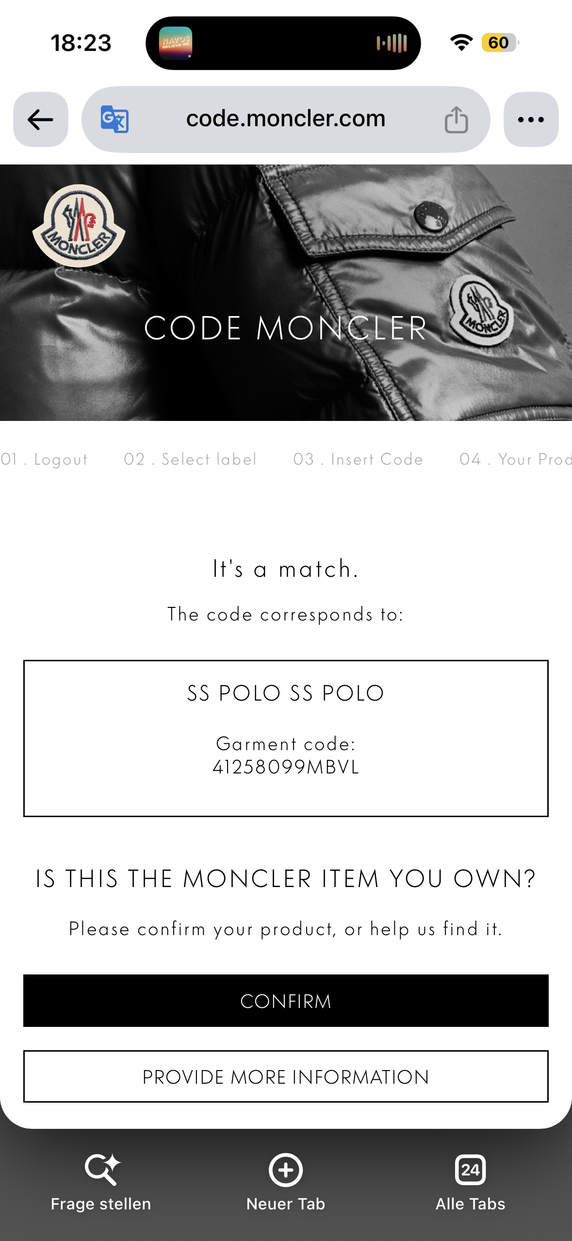 Moncler Poloshirt (L)
