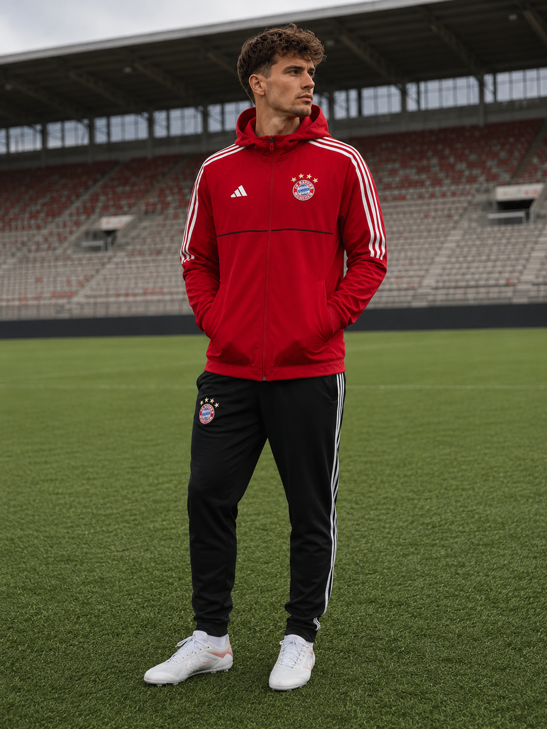 Adidas 2017-18 Bayern Munich Tracksuit (M)