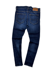 Candy Streetwear sötétkék Diesel D-Luster slim fit férfi farmernadrág hátsó nézet bőrcímkével