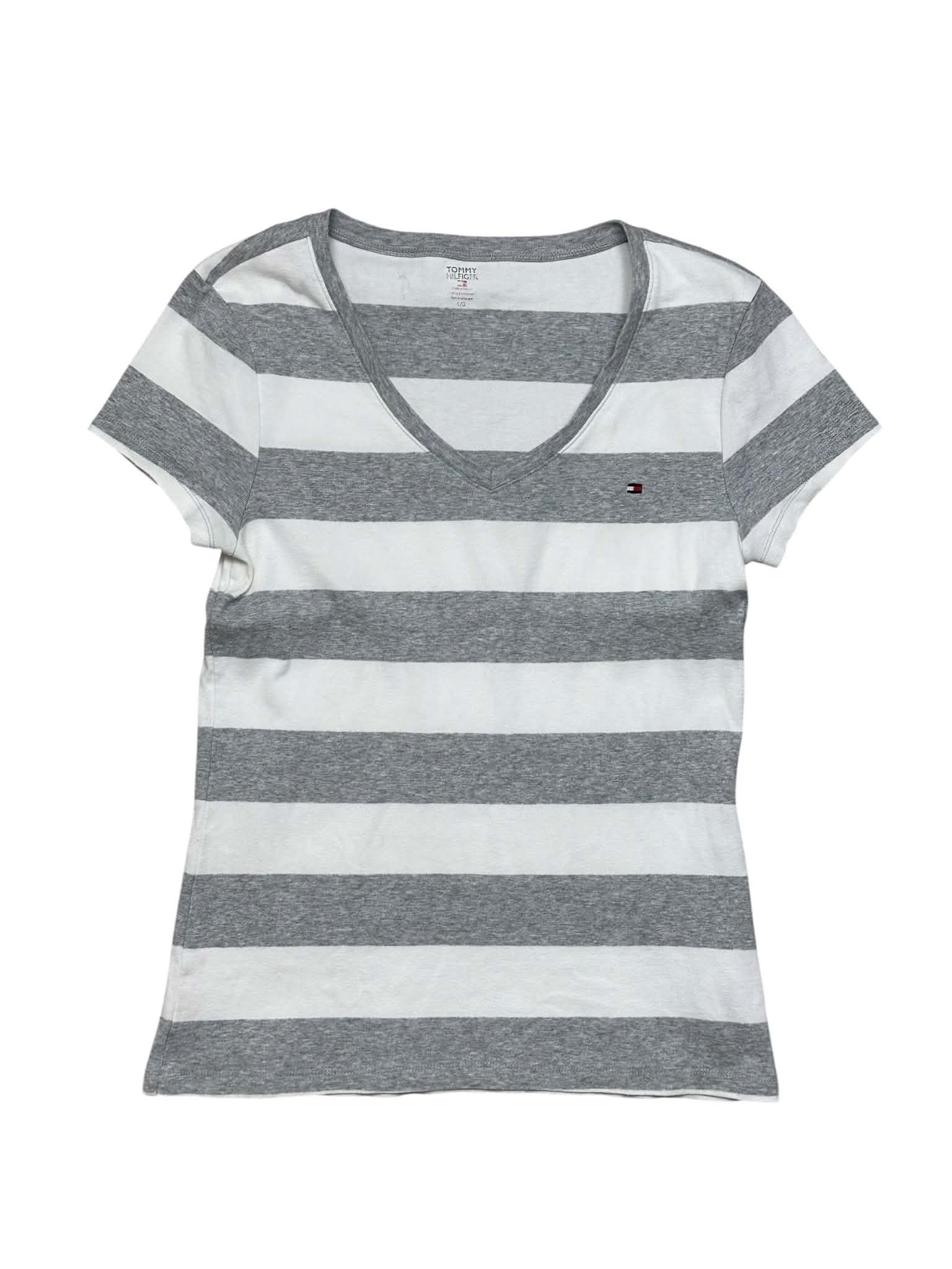Tommy Hilfiger V-Neck T-Shirt (Women L - Men XS)