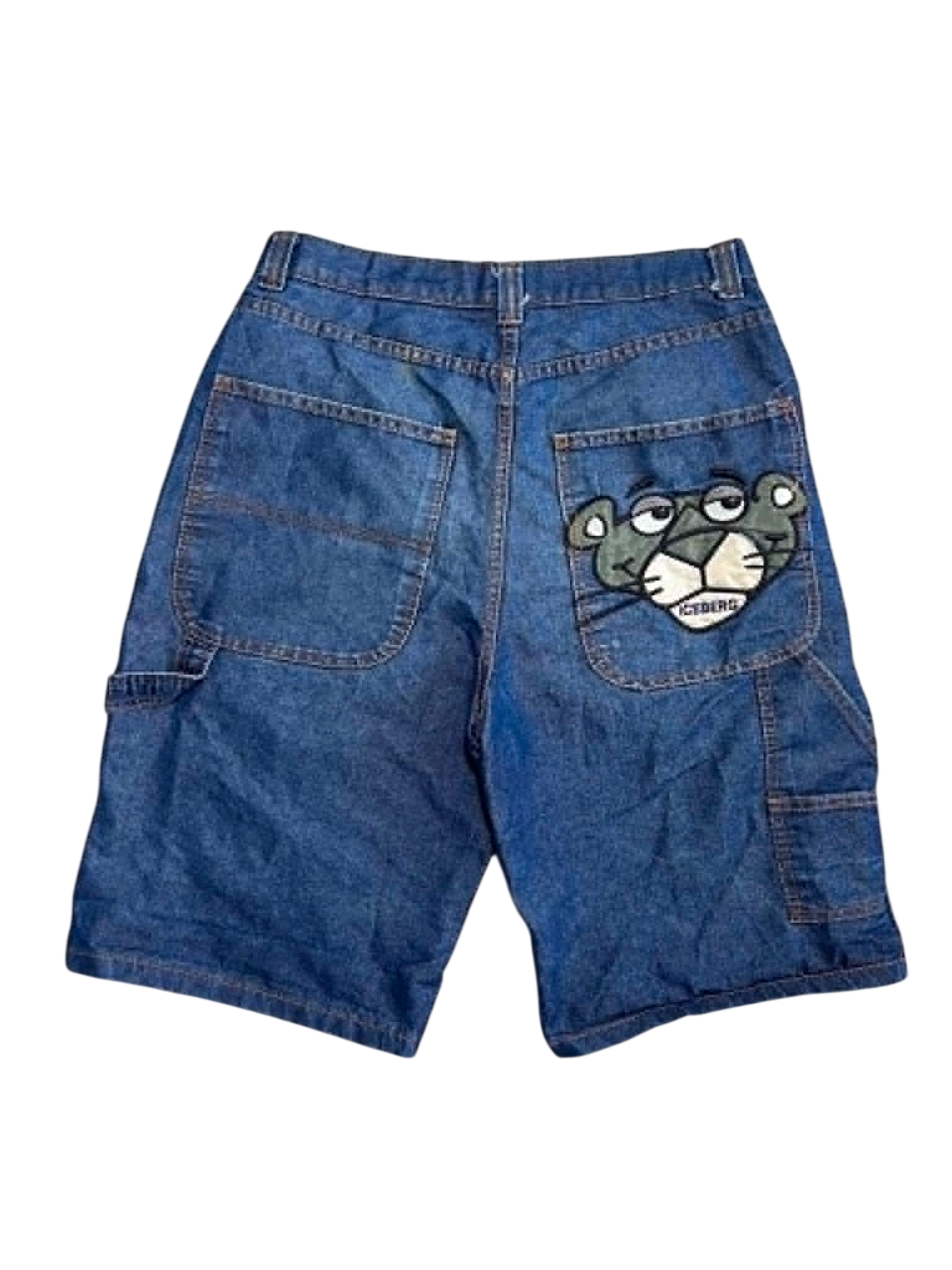 BIG PRINT Y2K Denim Shorts (M-34)