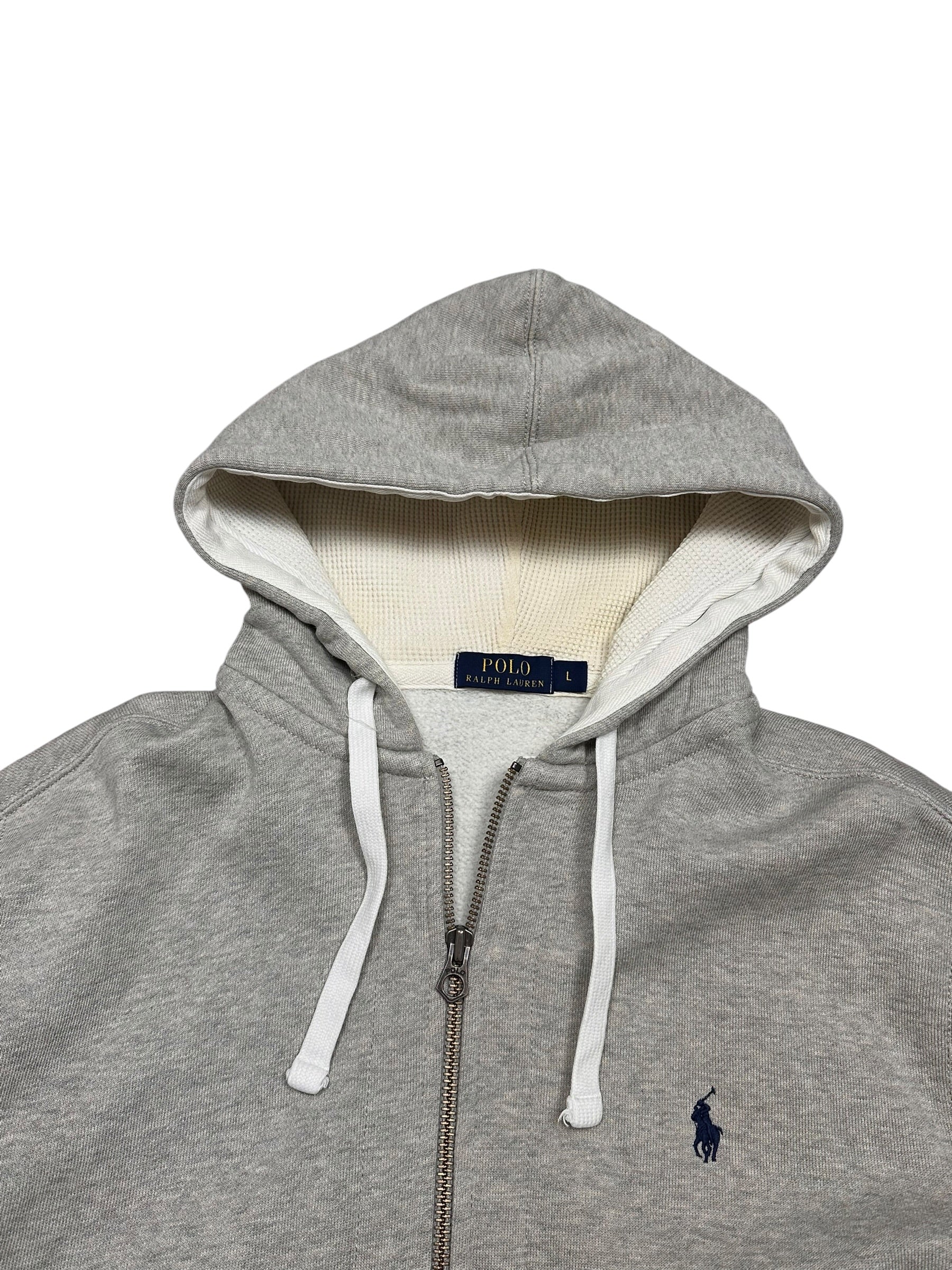 Polo Ralph Lauren Grey Full Zip Up Hoodie (L)
