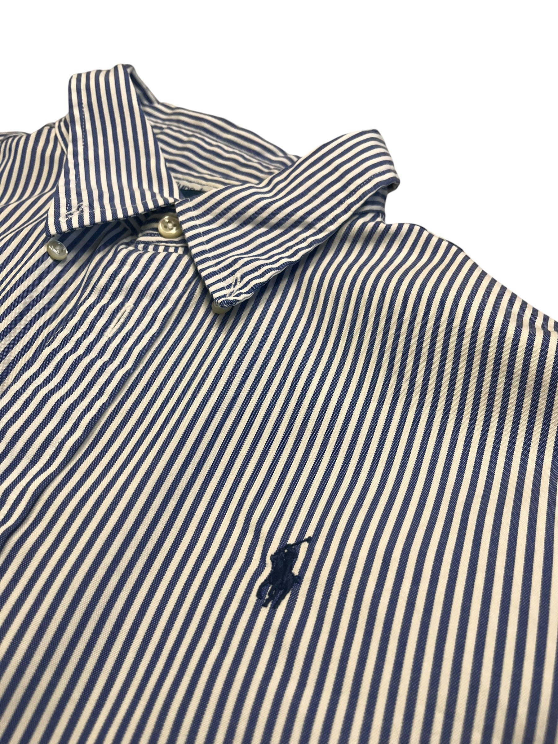Ralph Lauren Striped Oxford Shirt (S)