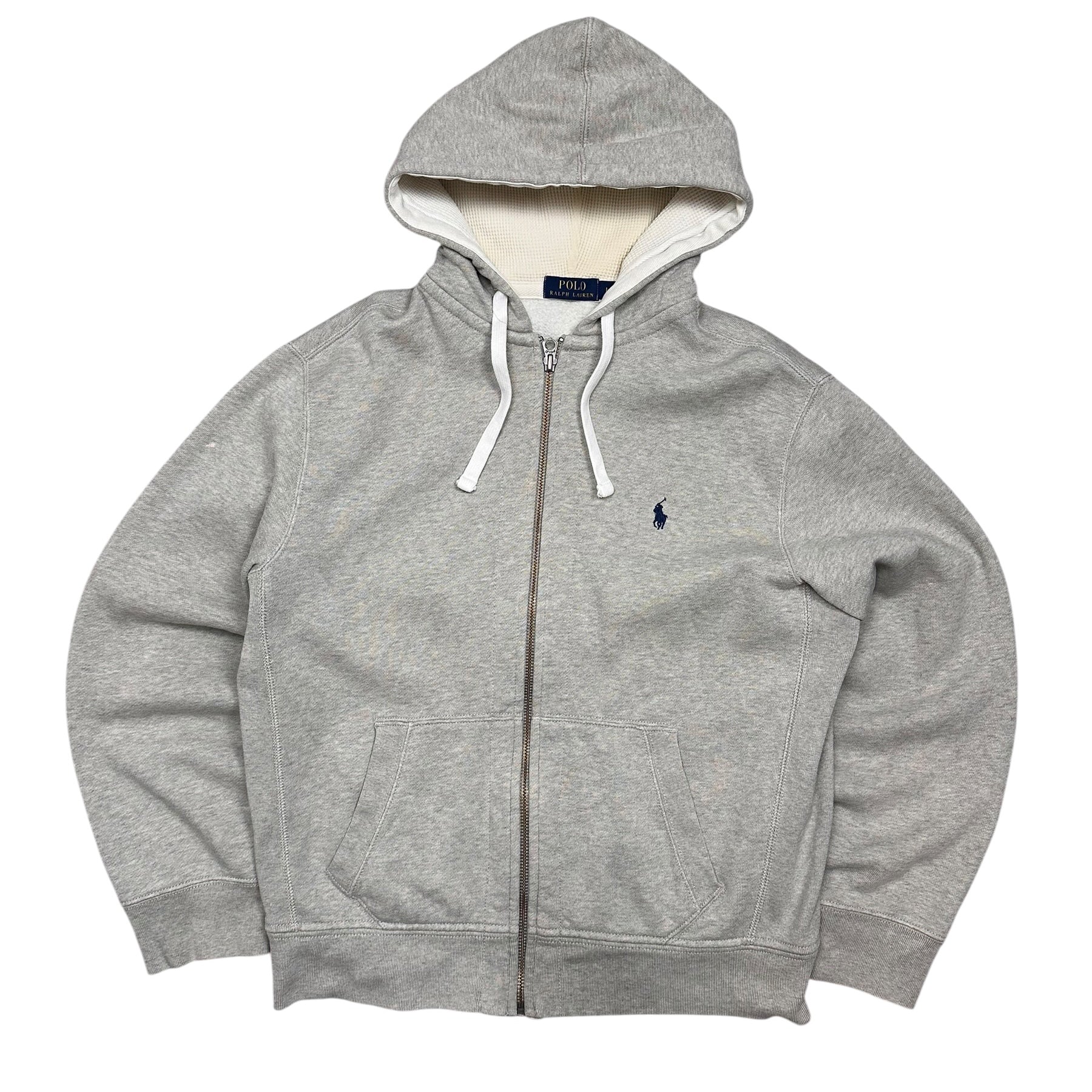 Polo Ralph Lauren Grey Full Zip Up Hoodie (L)