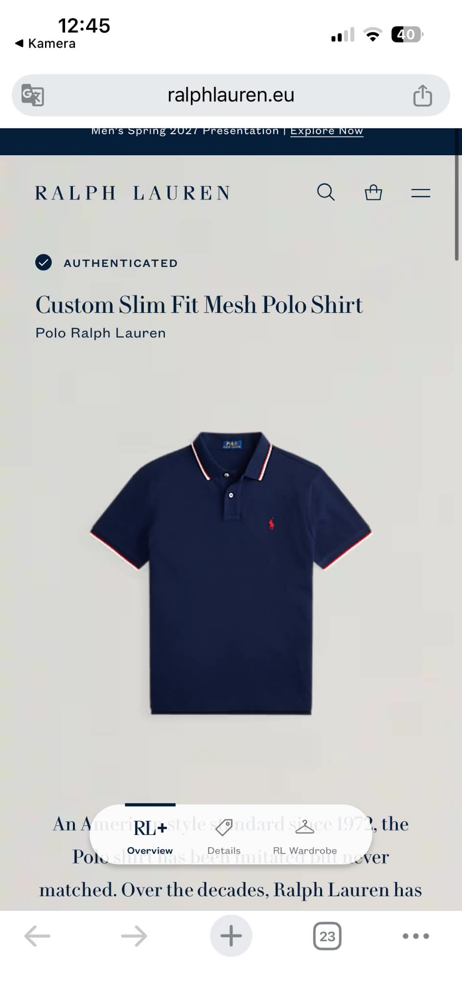 Polo Ralph Lauren Old Money PREMIUM Poloshirt (XL)