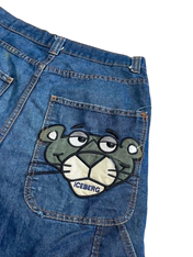 BIG PRINT Y2K Denim Shorts (M-34)